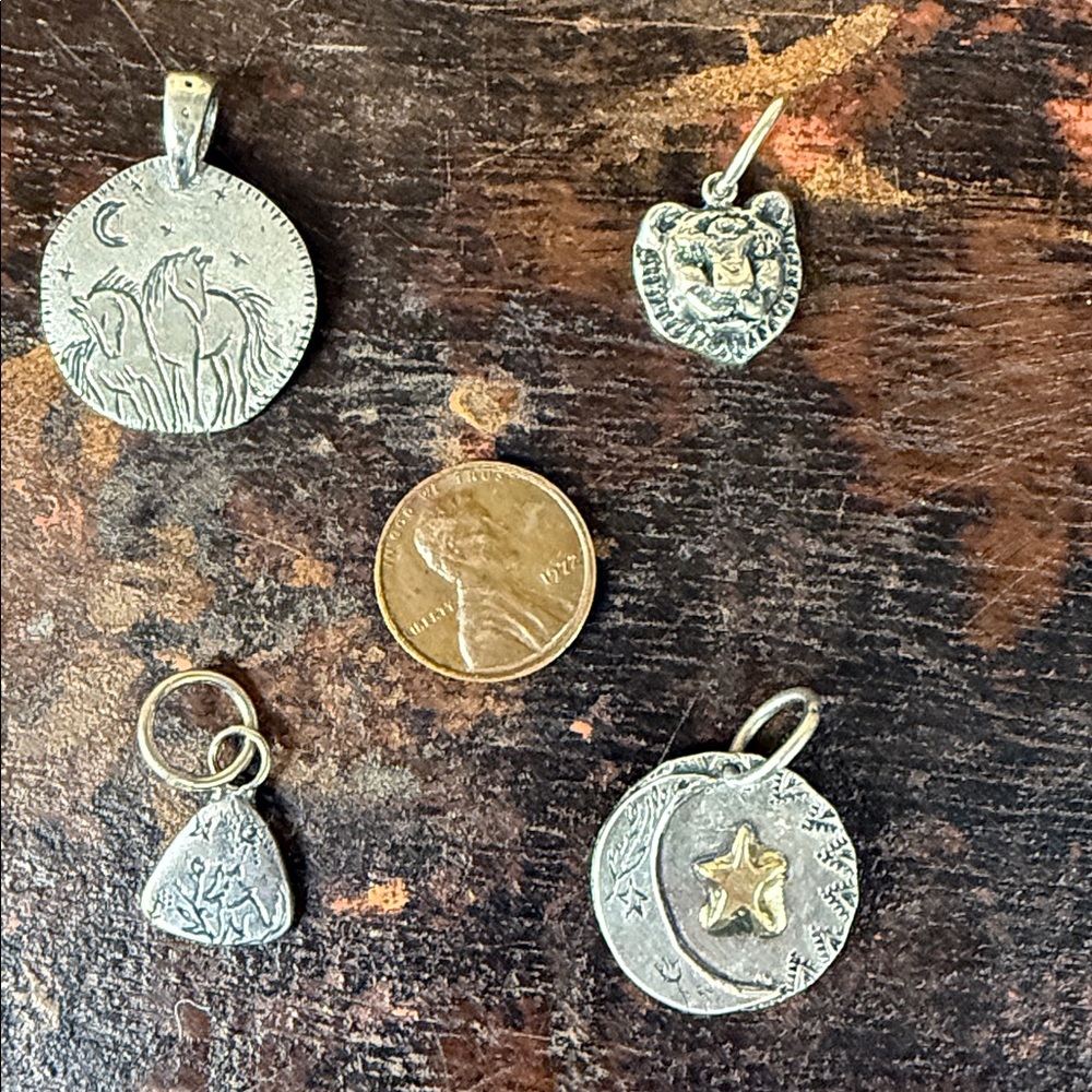 Jes MaHarry Sterling Silver 4 piece charm set. New with tags.